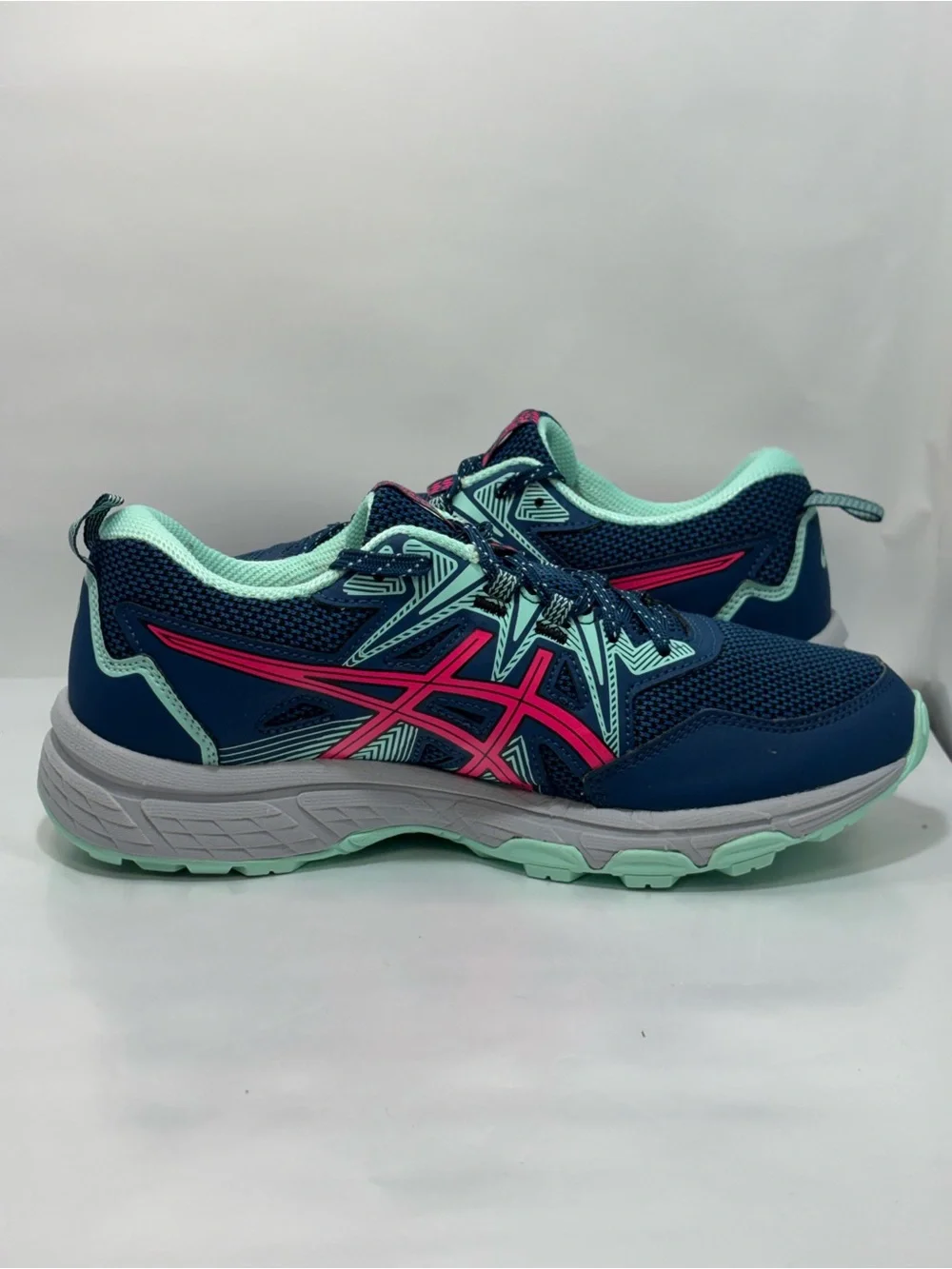 Asics Gel-Venture 8 Women's Size 8.5 Wide Shoes Mako Blue/Pink Glow Running Shoe